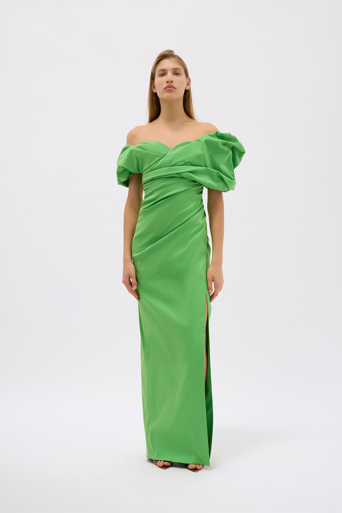 Gia Gown in Green | Shop Rachel Gilbert Online