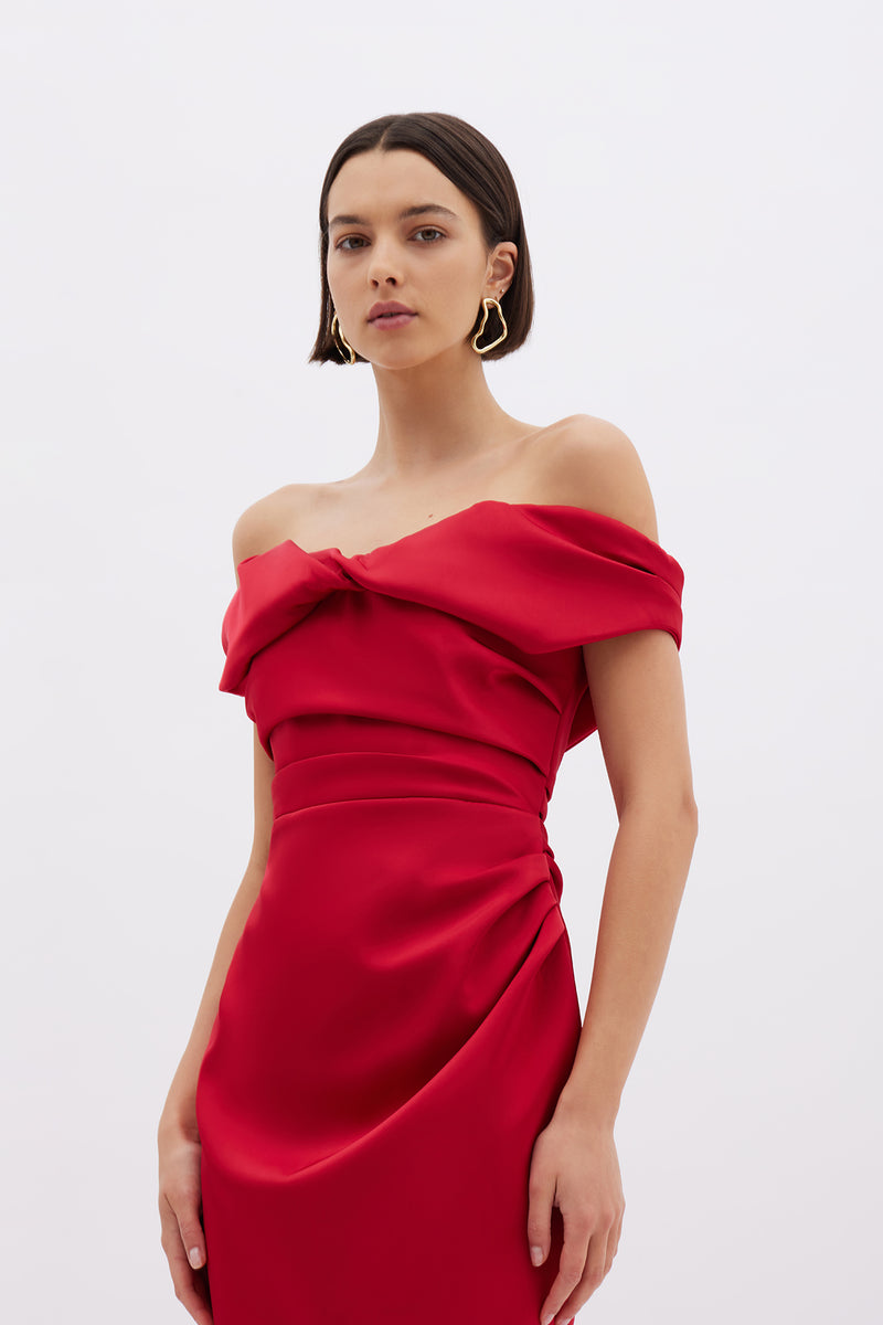 Daria Dress in Raspberry | Shop Rachel Gilbert Online